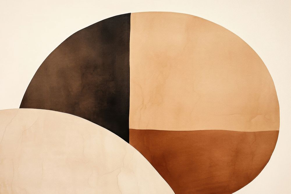 Abstract painting shape brown. AI generated Image by rawpixel.