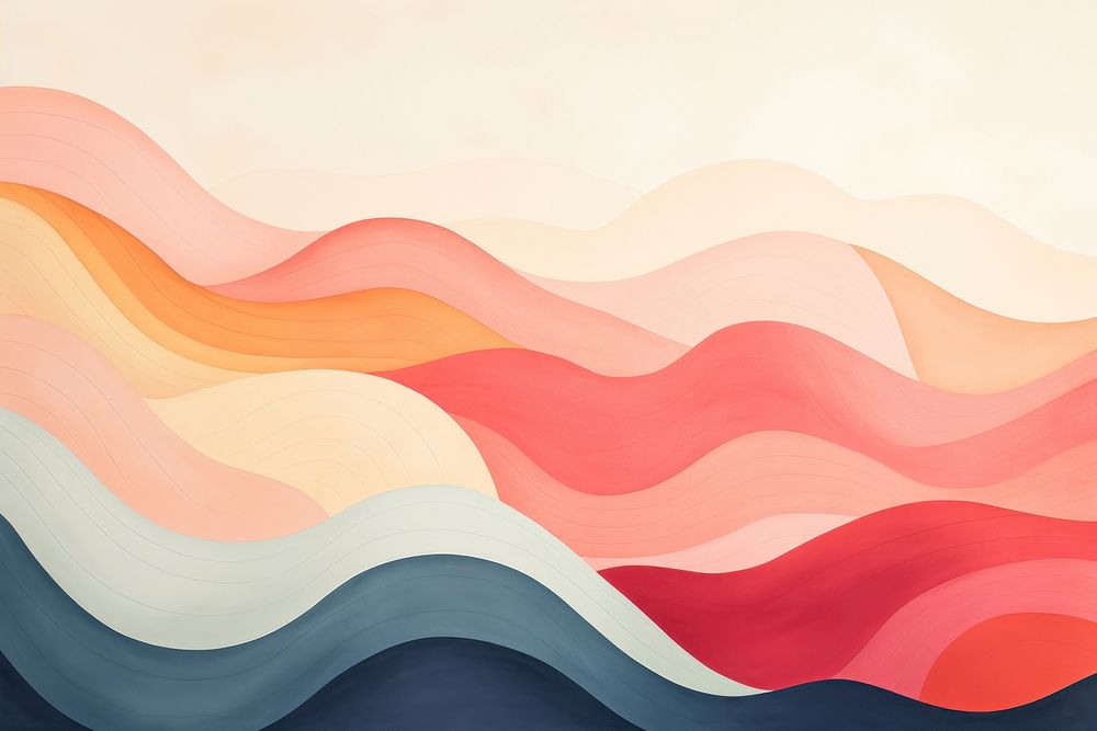Wave backgrounds abstract painting. AI generated Image by rawpixel.