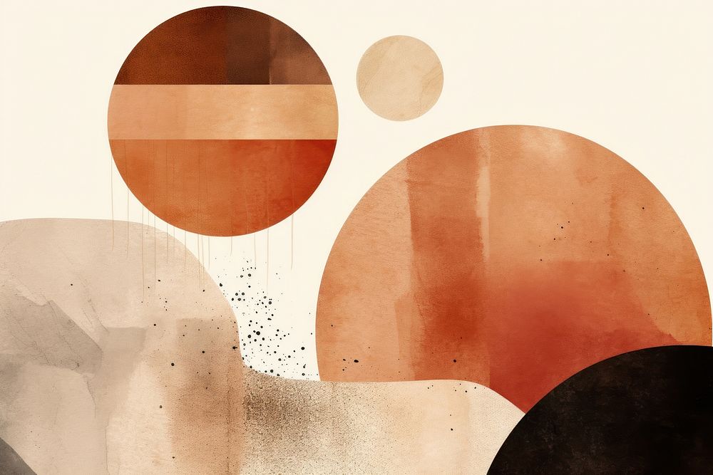 Brown backgrounds abstract painting. AI generated Image by rawpixel.