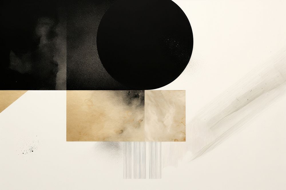 Black abstract collage text. AI generated Image by rawpixel.