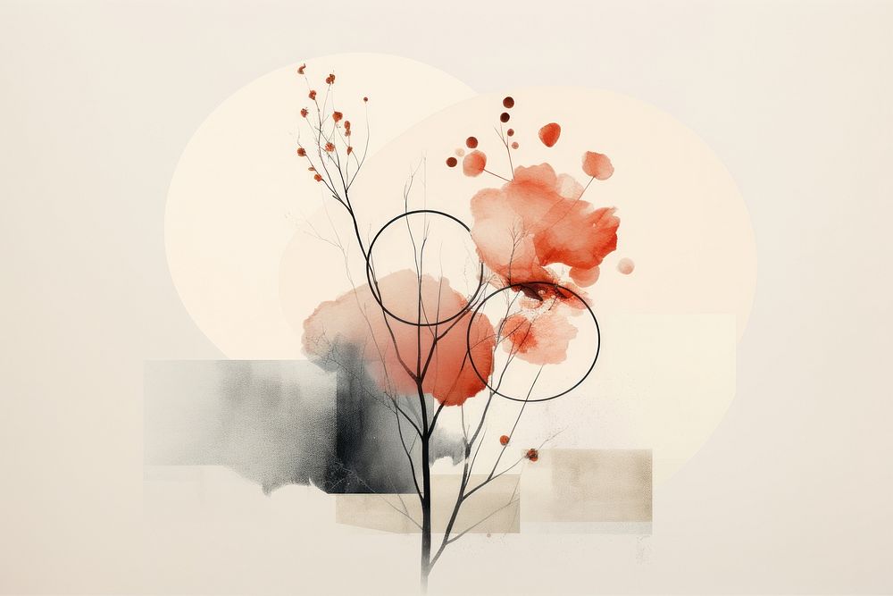 Spring painting plant art. AI generated Image by rawpixel.