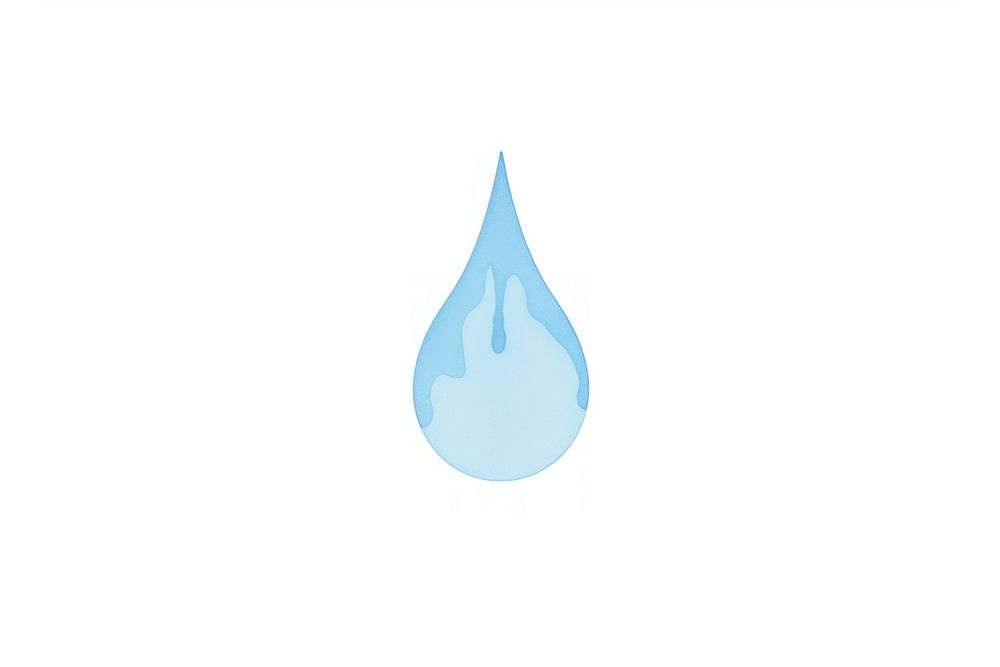 Water drop logo white background simplicity. AI generated Image by rawpixel.