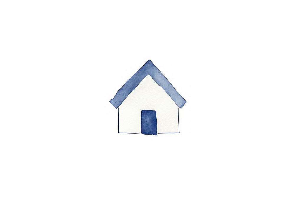 House logo white background architecture. AI generated Image by rawpixel.