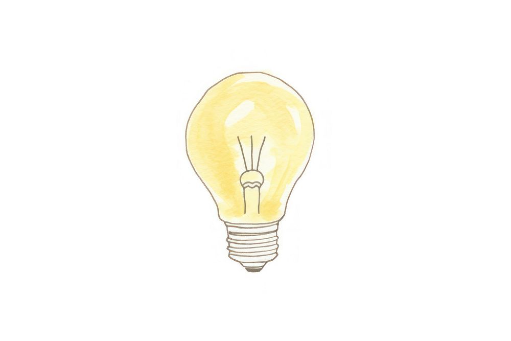 Light bulb lightbulb white background electricity. AI generated Image by rawpixel.