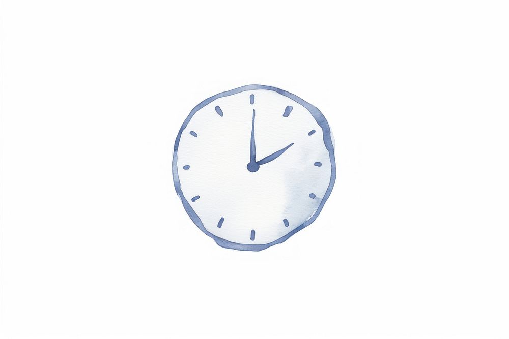 Sign of clock logo white background deadline. AI generated Image by rawpixel.