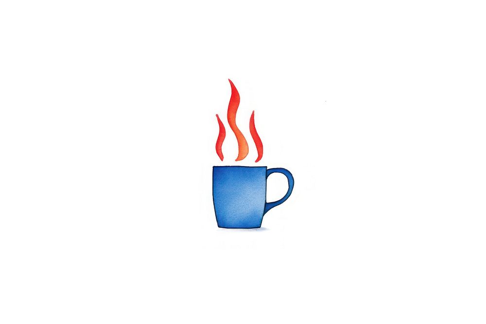 Sign of hot cup coffee drink logo. AI generated Image by rawpixel.