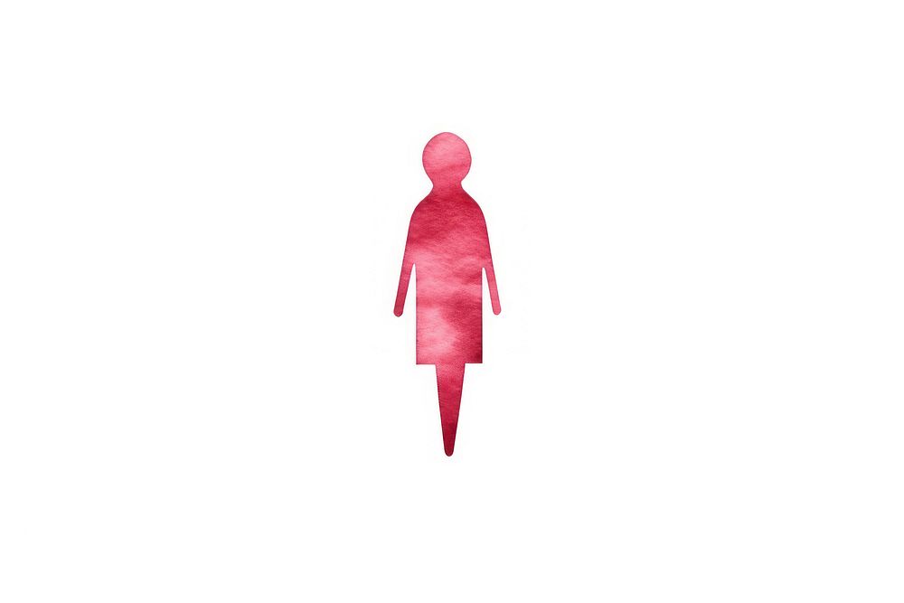 Sign of woman toilet symbol adult white background. AI generated Image by rawpixel.