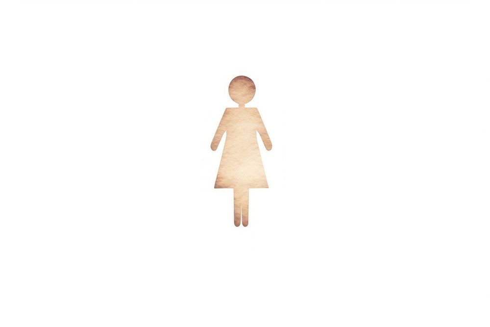 Sign of woman toilet symbol white background representation. AI generated Image by rawpixel.