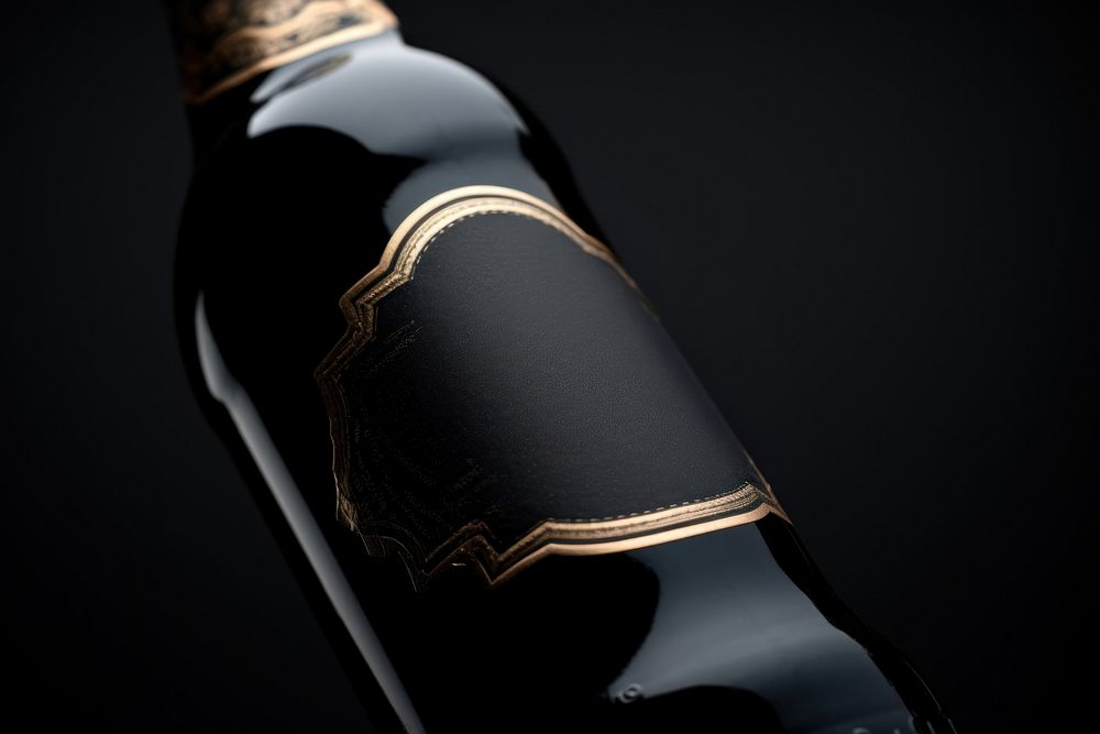 Blank label on the beer bottle drink wine refreshment. AI generated Image by rawpixel.
