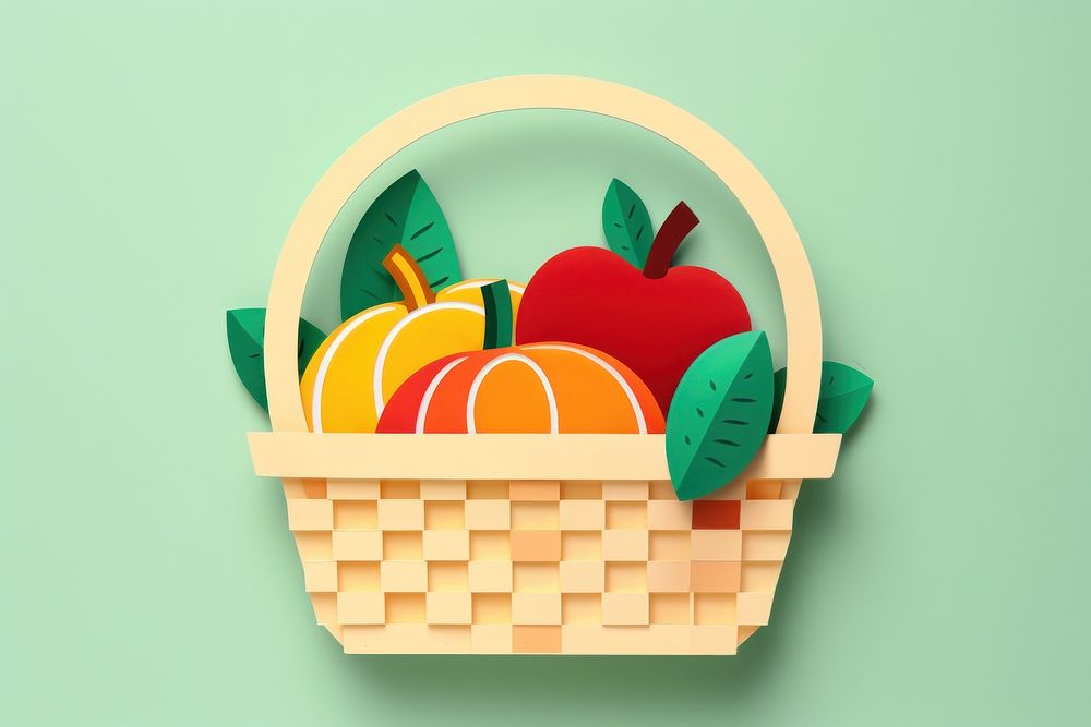 A basket of fruit plant food celebration. AI generated Image by rawpixel.