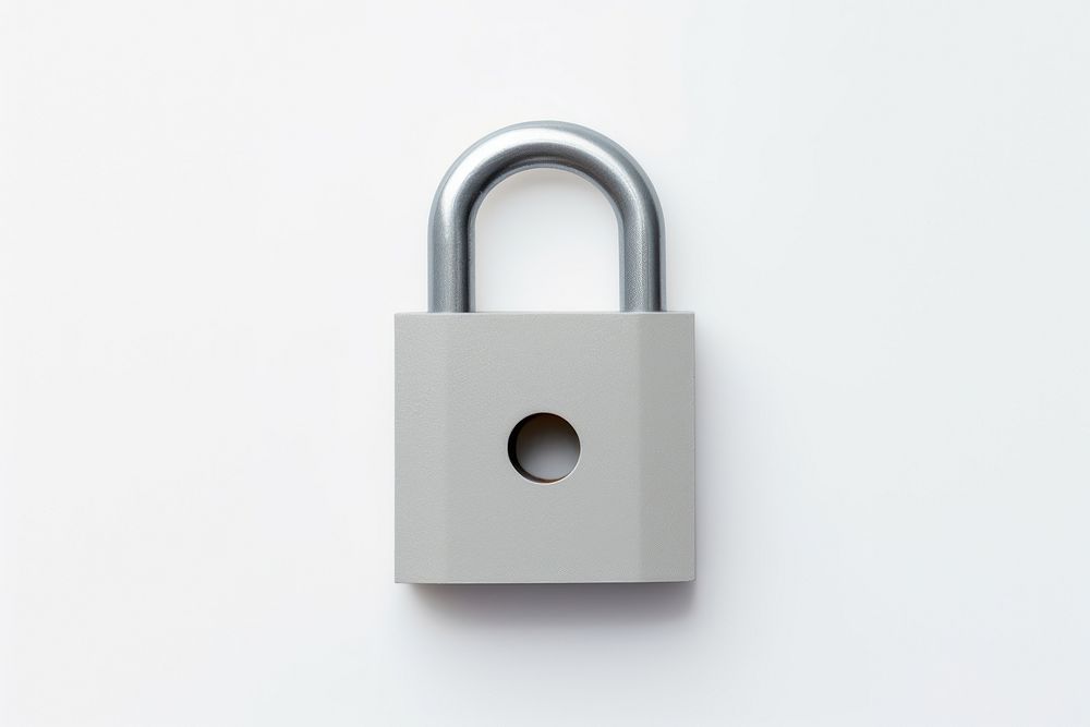 Grey lock protection security attached. AI generated Image by rawpixel.