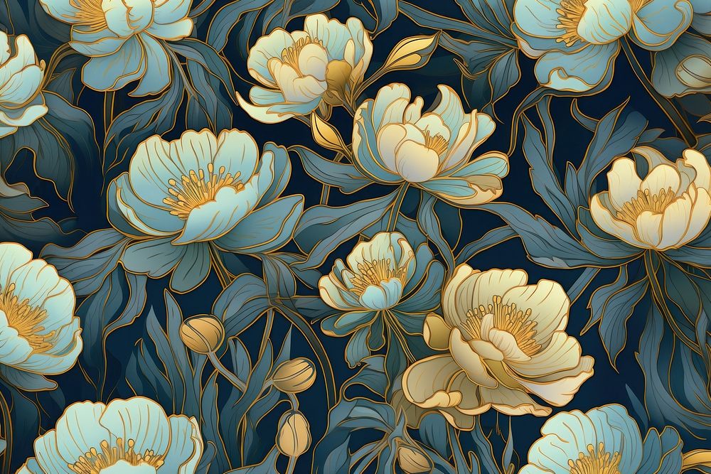 Flowers wallpaper pattern art. 