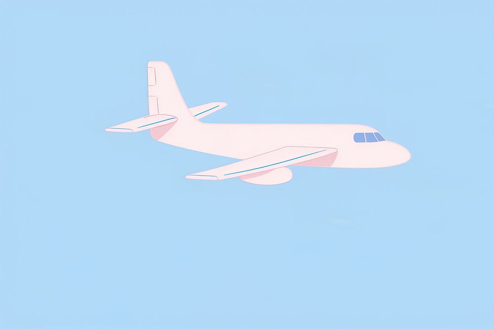 Airplane aircraft airliner vehicle. AI generated Image by rawpixel.