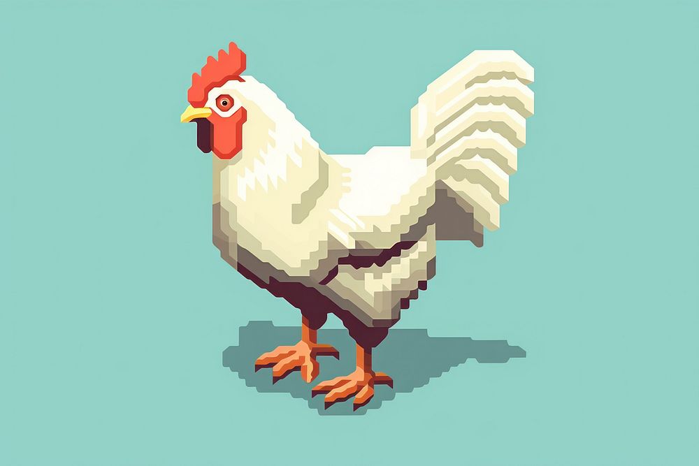 Simple full body of chicken isolated on clear background poultry animal bird. AI generated Image by rawpixel.