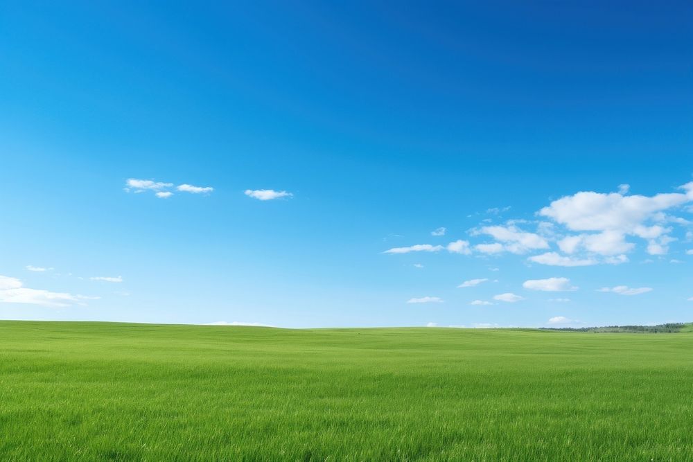 Clear lawn landscape sky backgrounds. AI generated Image by rawpixel.