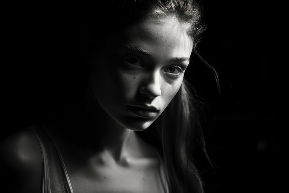 Ballet photography monochrome portrait. AI generated Image by rawpixel.