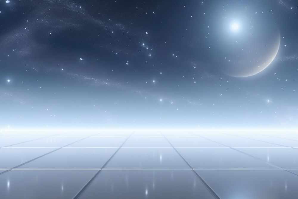 Clear space background with a reflective surface backgrounds reflection astronomy. AI generated Image by rawpixel.