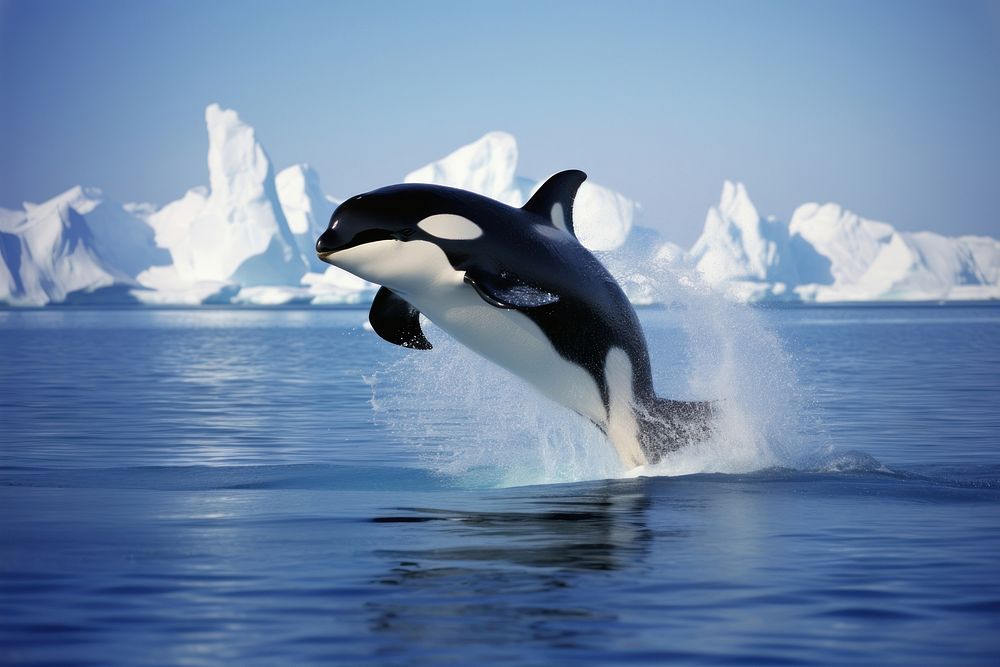 Orca outdoors penguin animal. AI generated Image by rawpixel.