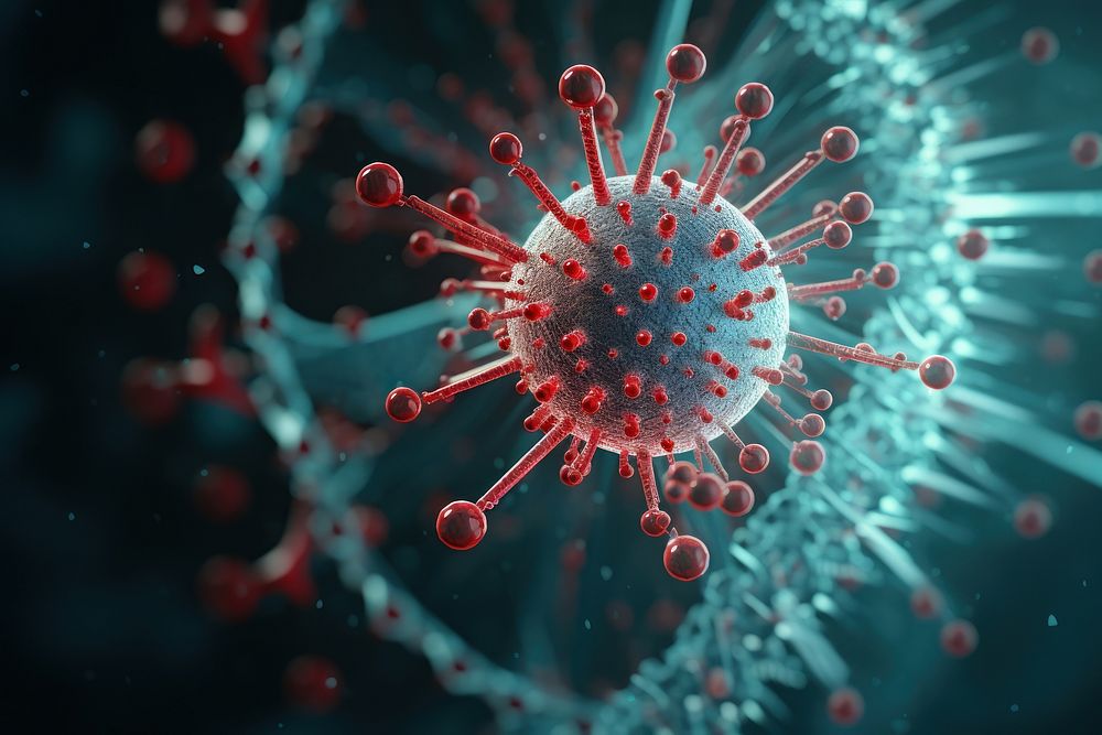 Virus invertebrate accessories underwater. AI generated Image by rawpixel.