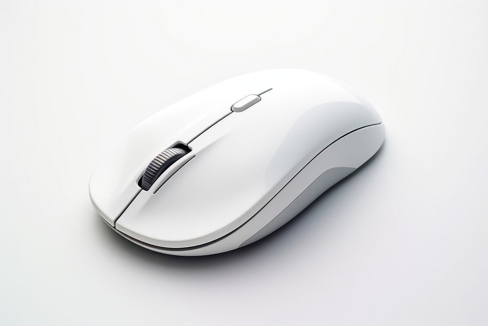 White wireless mouse electronics technology computer. AI generated Image by rawpixel.