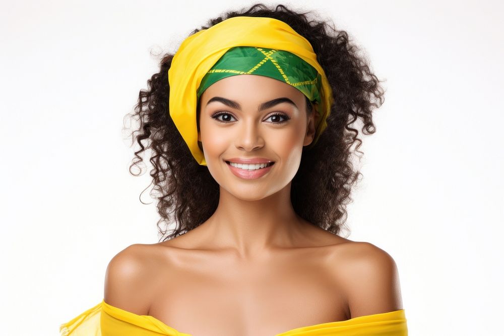 Brazilian girl portrait adult smile. AI generated Image by rawpixel.