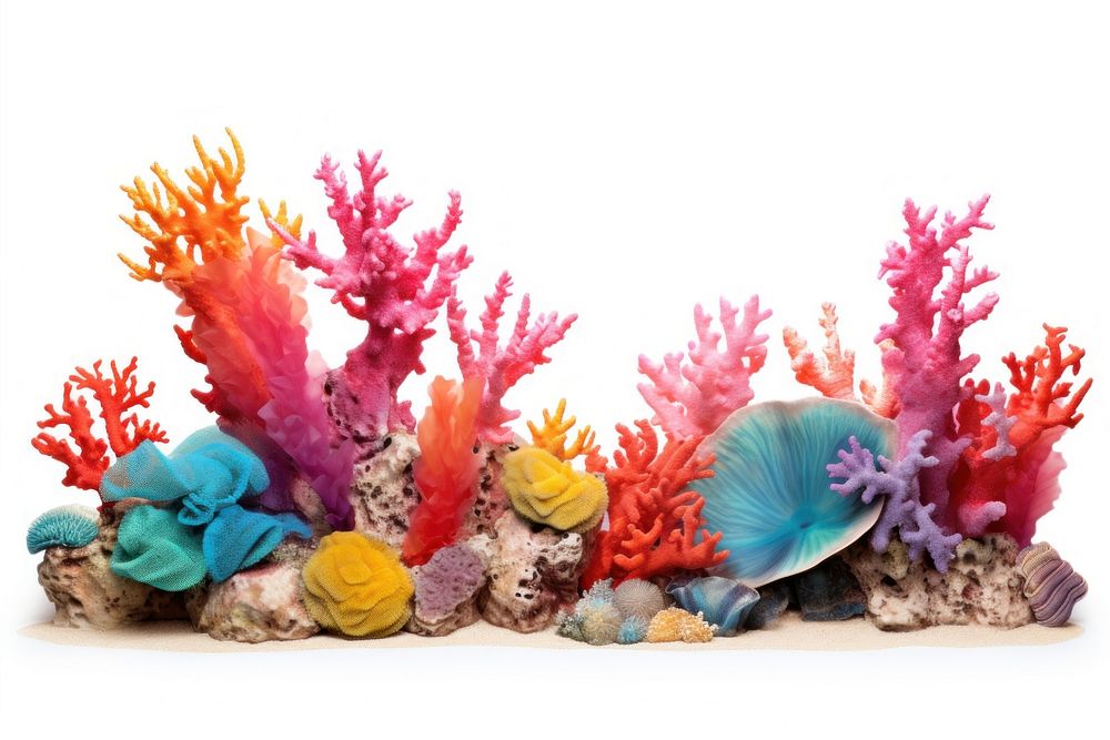 Colorful coral reef aquarium nature animal. AI generated Image by rawpixel.