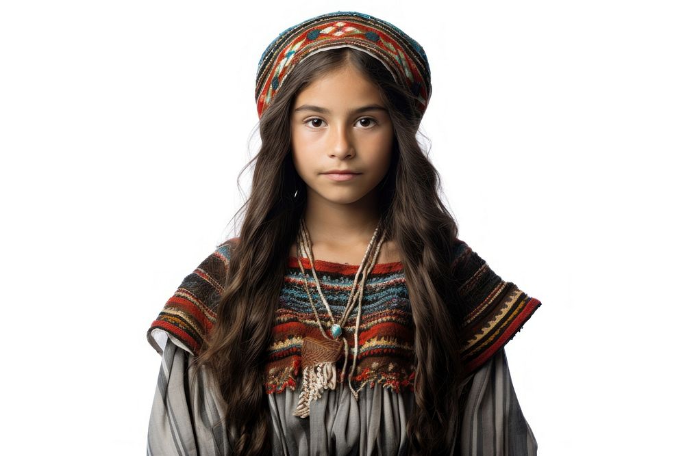 Peruvian girl portrait jewelry fashion. AI generated Image by rawpixel.