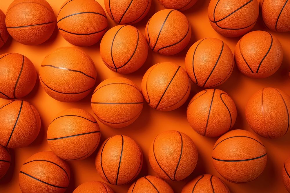 Basketballs sports backgrounds abundance. AI generated Image by rawpixel.