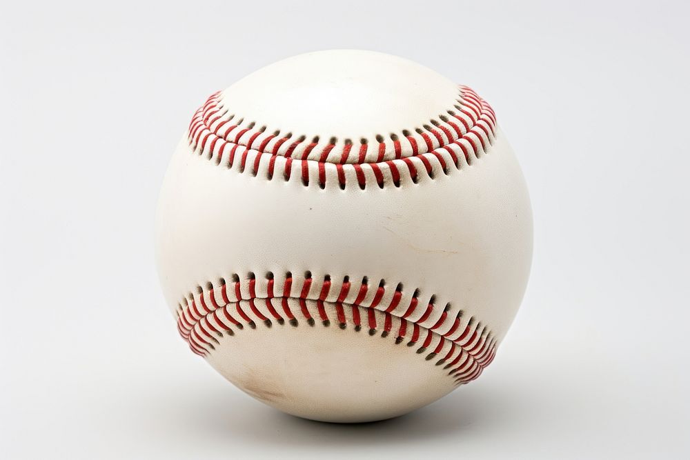 Baseball ball sphere sports white background. AI generated Image by rawpixel.