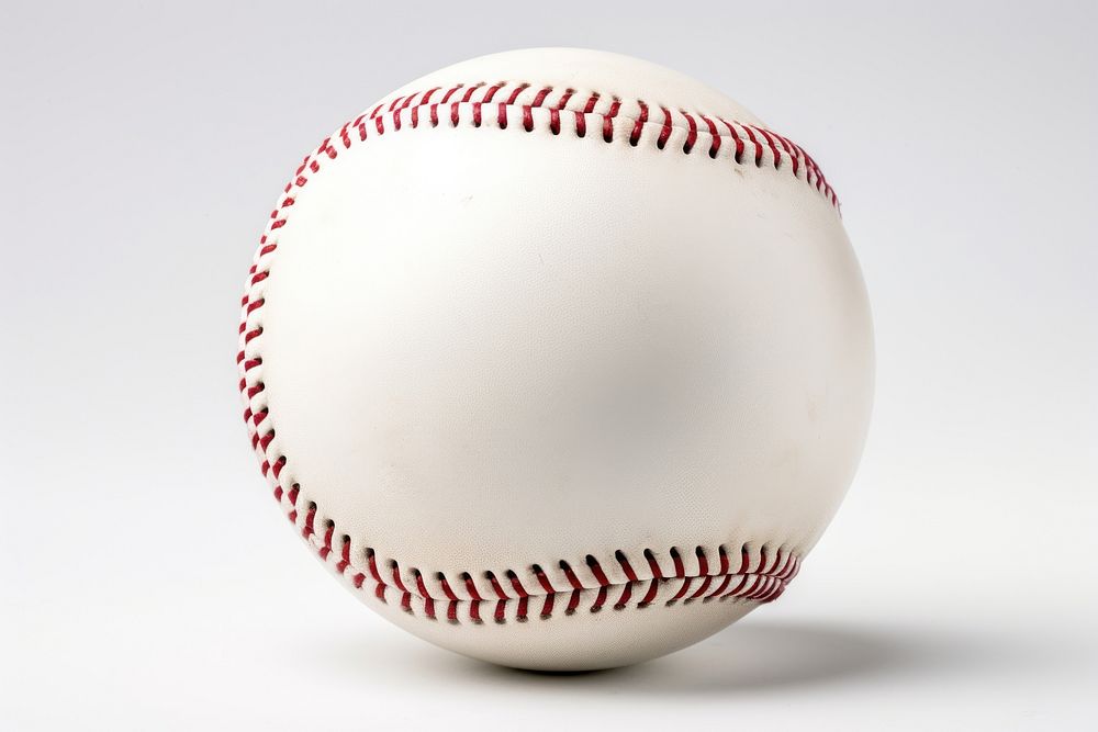 Baseball ball sphere sports white background. AI generated Image by rawpixel.