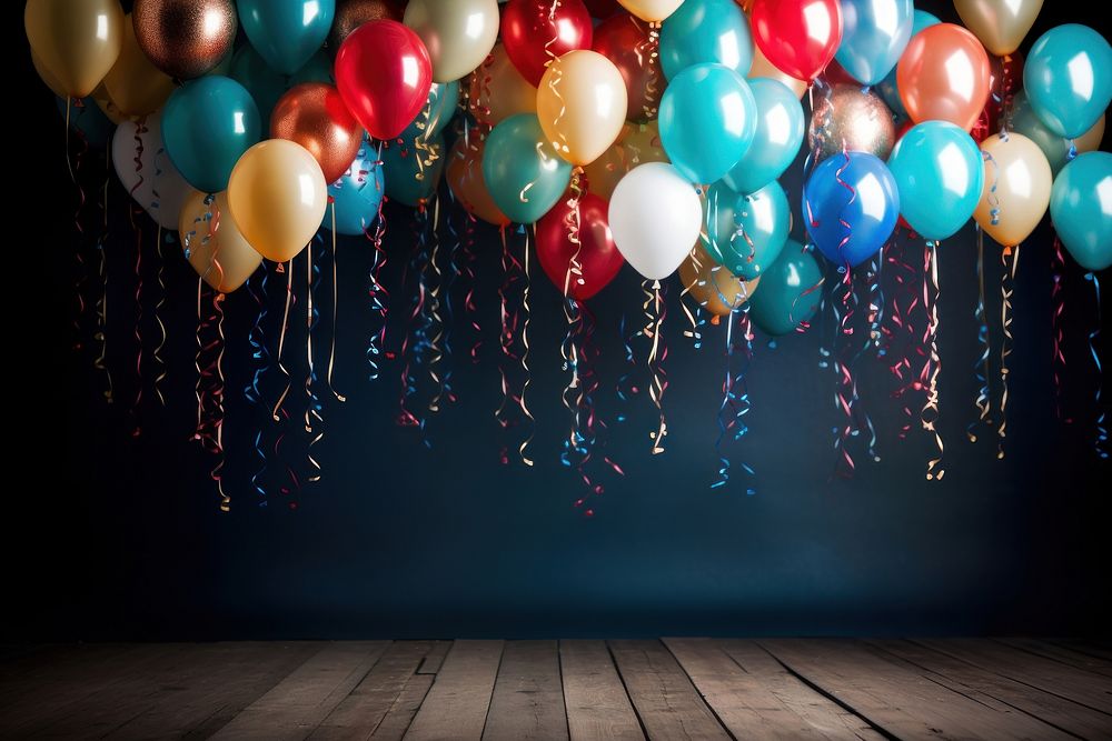 Celebrate balloon party fun. AI generated Image by rawpixel.