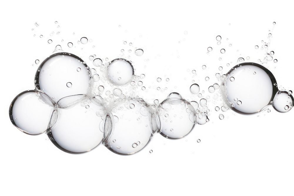 Fizzy bubbles backgrounds white background transparent. AI generated Image by rawpixel.
