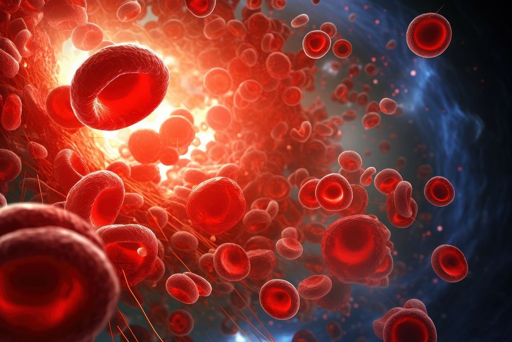 Hemoglobin biology backgrounds antioxidant. AI generated Image by rawpixel.