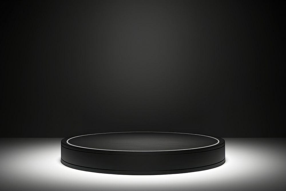 Sleek circular podium lighting photo photography. AI generated Image by rawpixel.