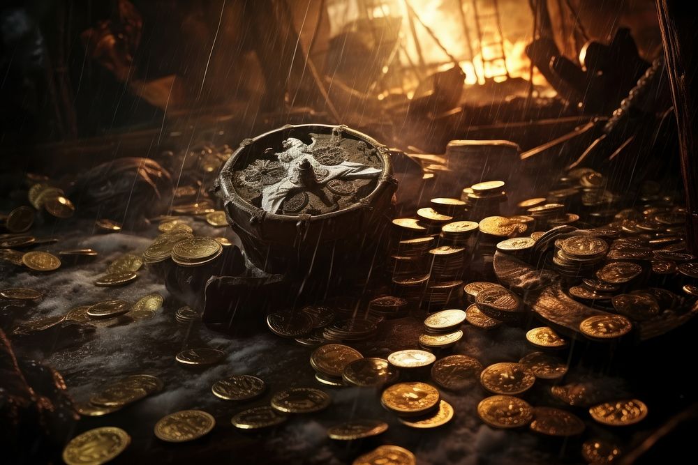 Coins coin money investment. AI generated Image by rawpixel.