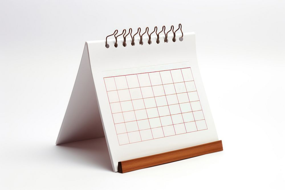 Desk calendar isolate on white background text scoreboard number. AI generated Image by rawpixel.