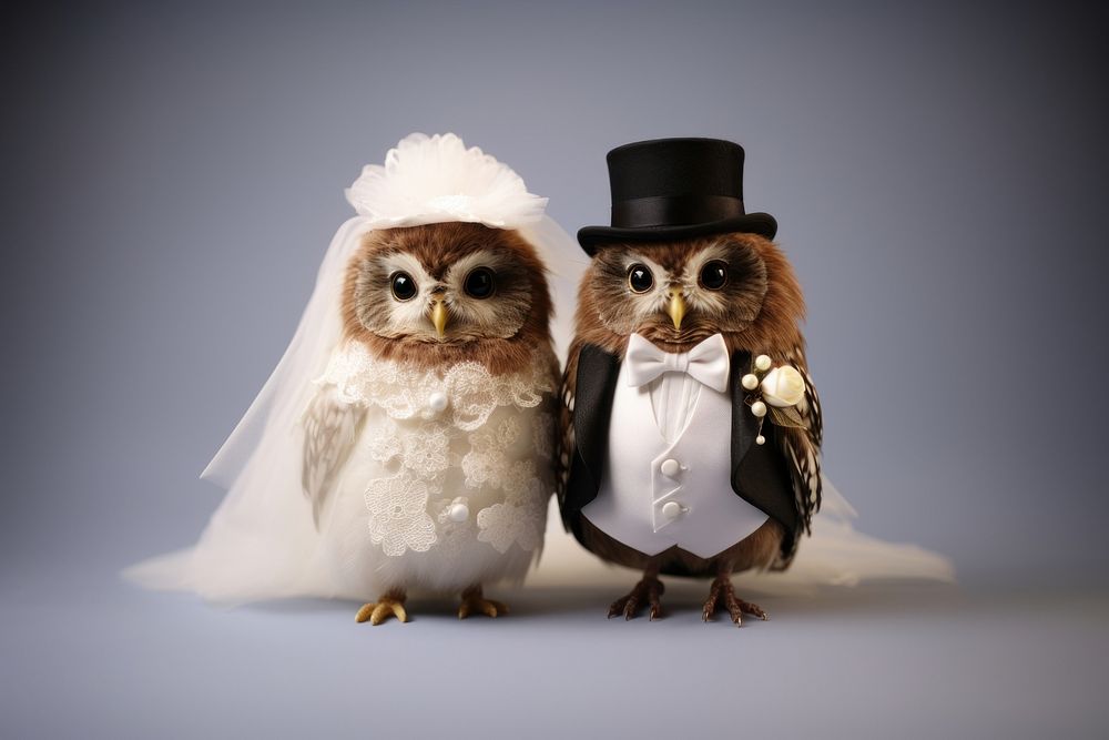 Baby collared owlet wedding animal white. AI generated Image by rawpixel.