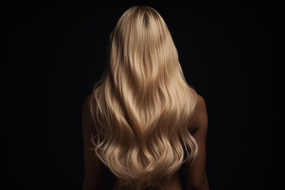 Long blonde hair adult black woman. AI generated Image by rawpixel.