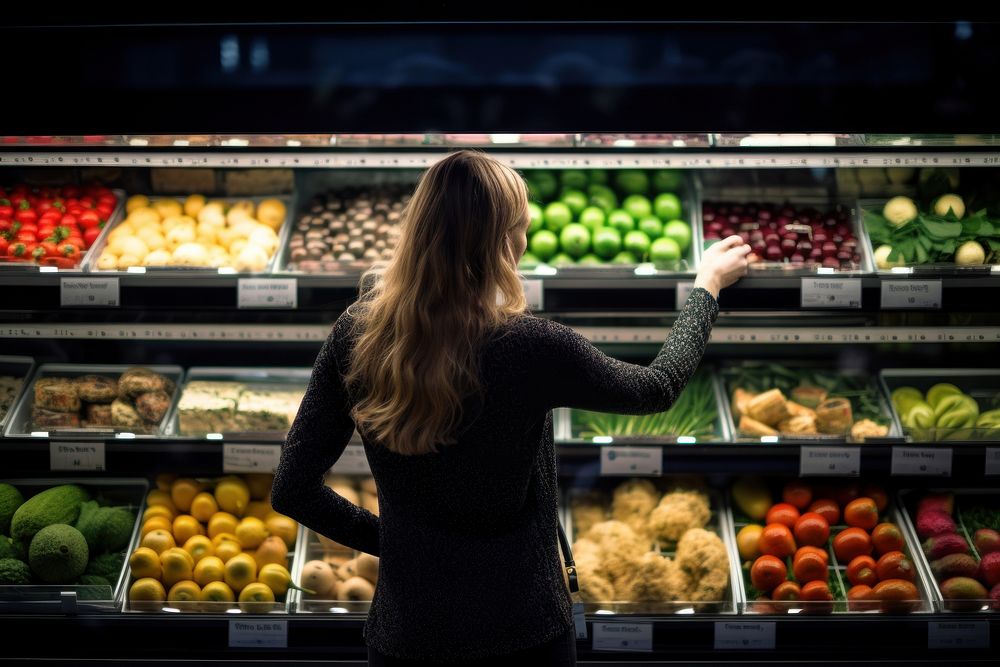 Healthy fruits supermarket food choosing. AI generated Image by rawpixel.