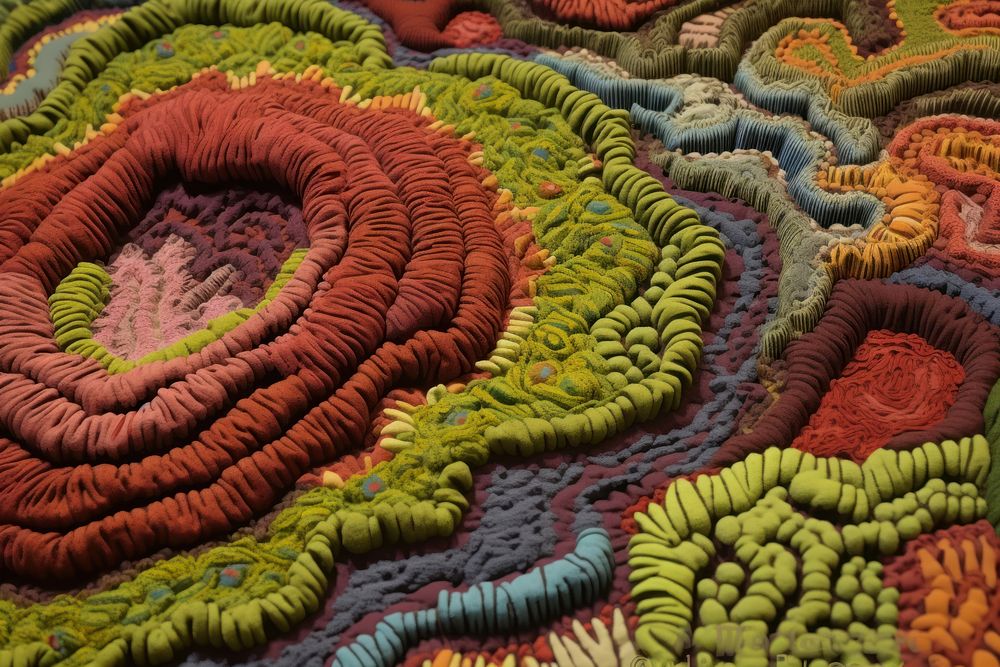 Earth pattern textile nature. AI generated Image by rawpixel.