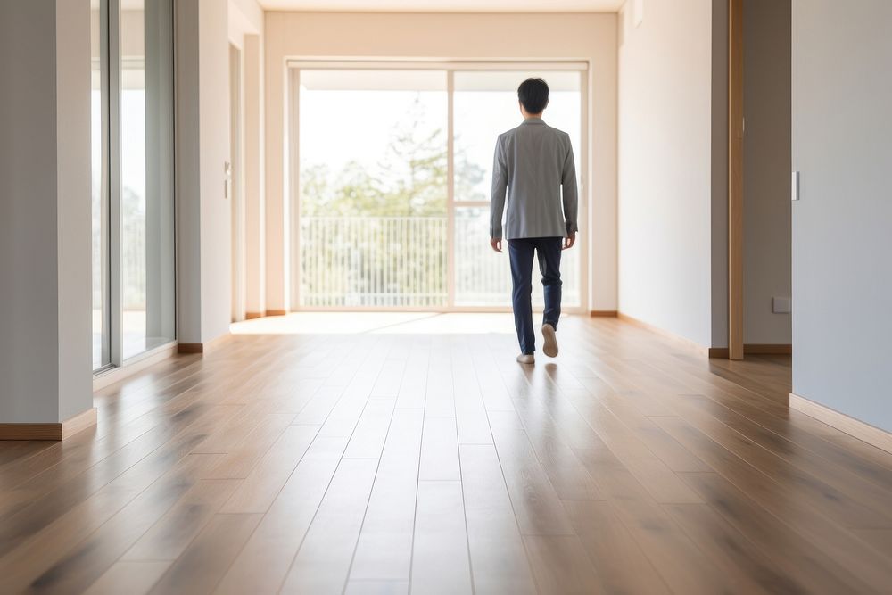 Empty house walking floor wood. AI generated Image by rawpixel.