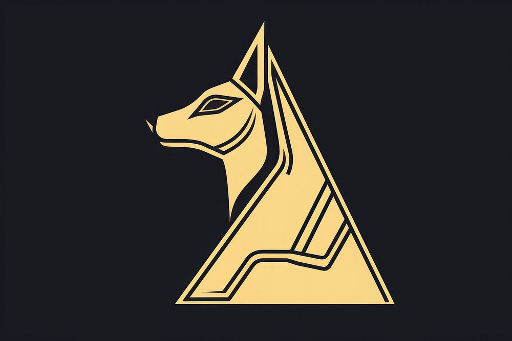 Anubis logo animal symbol. AI generated Image by rawpixel.