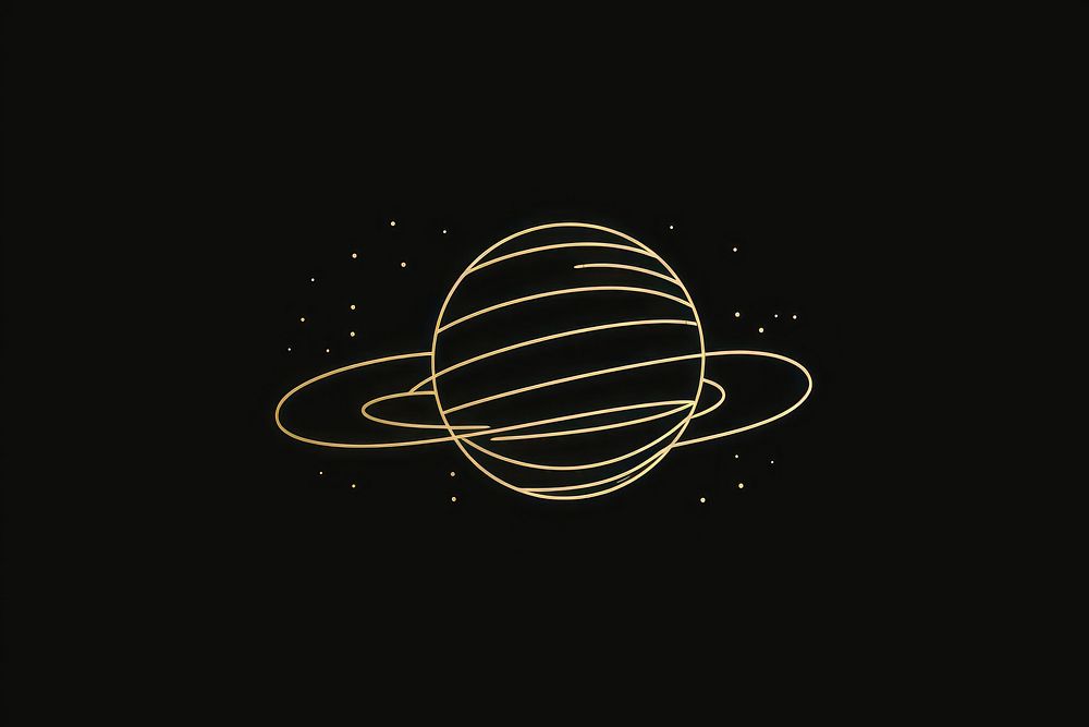 Saturn astronomy space night. AI generated Image by rawpixel.