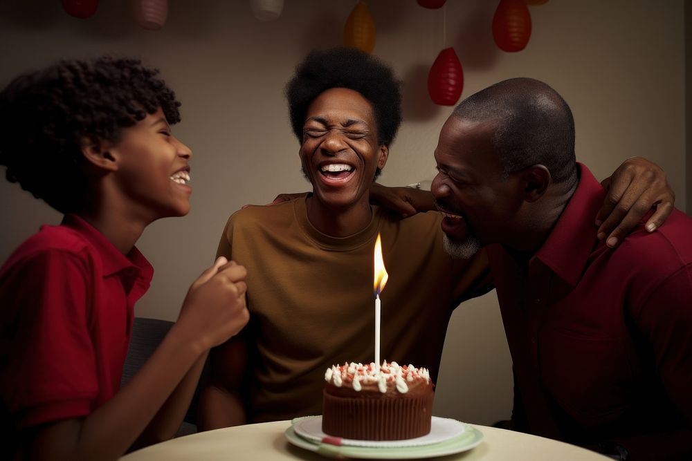 Black boy party birthday dessert. AI generated Image by rawpixel.