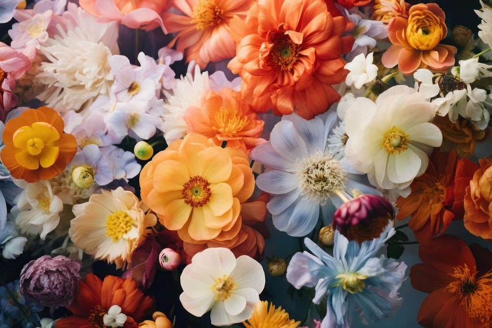 Spring flowers backgrounds outdoors graphics. AI generated Image by rawpixel.