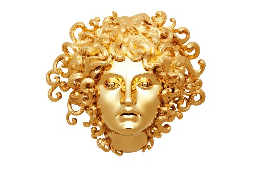 Medusa gold luxury art. AI generated Image by rawpixel.