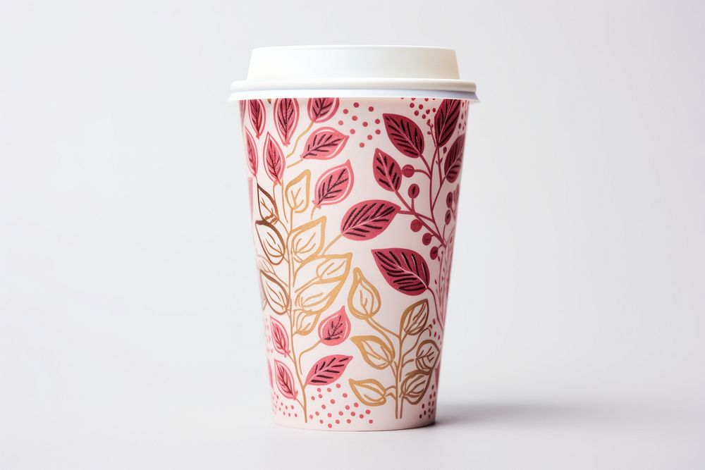 Coffee paper cup pink mug refreshment. AI generated Image by rawpixel.