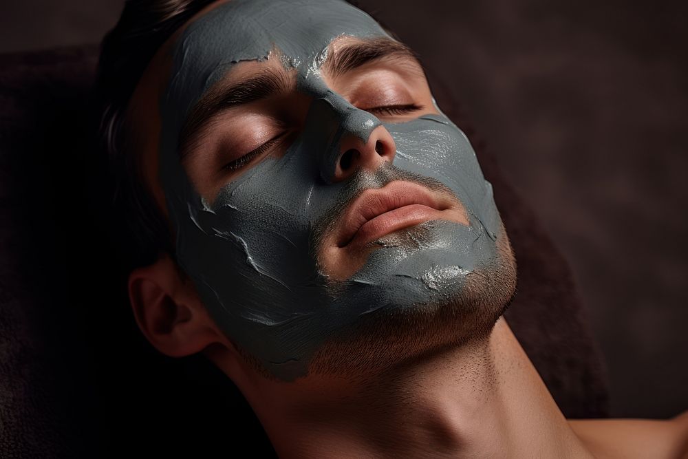 Facial mask portrait adult photo. AI generated Image by rawpixel.