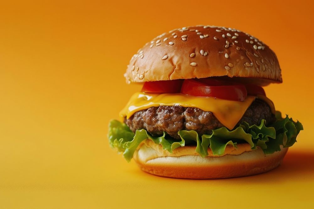 Plantbase hamburger cheese food vegetable. AI generated Image by rawpixel.