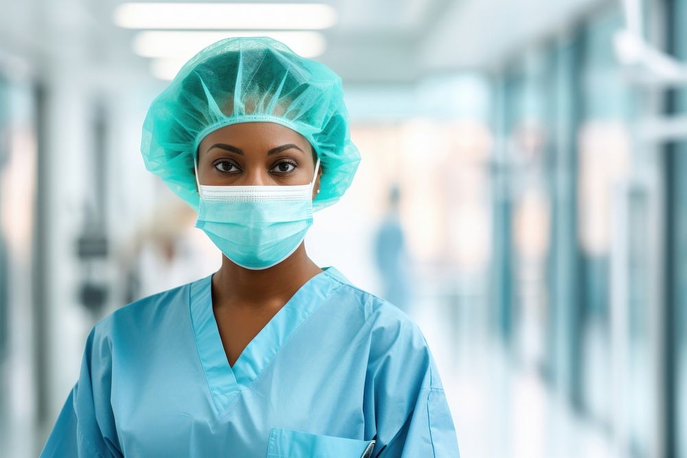 Black woman surgeon hospital doctor. AI generated Image by rawpixel.